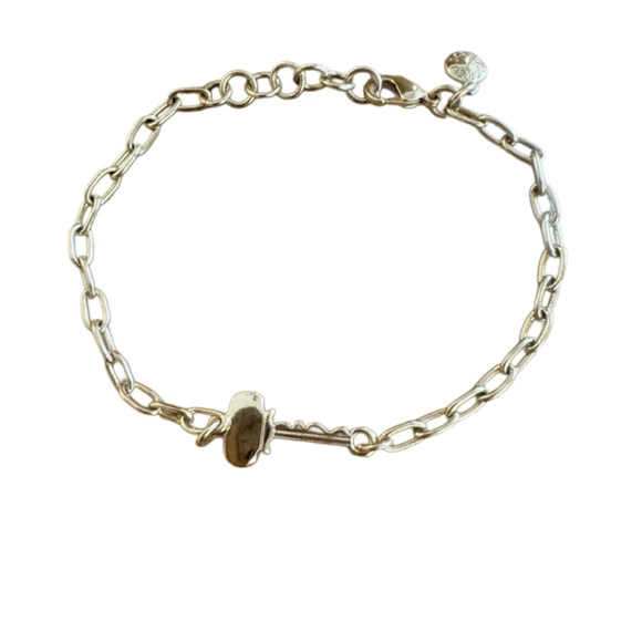 J. Crew Elegant Gold Chain Key Bracelet - Picture 1 of 3